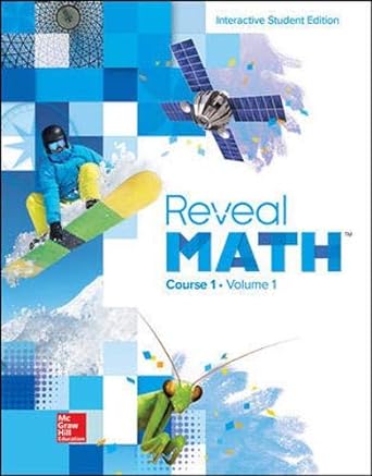 reveal math course 1 interactive student edition volume 1 1st edition glencoe ,mcgraw hill 0076673723,