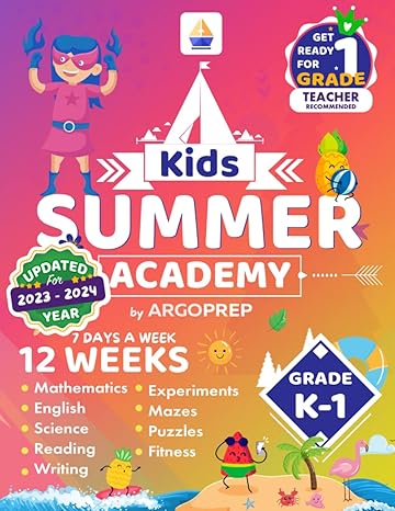 kids summer academy by argoprep grades k 1 12 weeks of math reading science logic fitness and yoga online