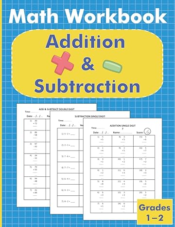 math workbook grades 1 2 timed tests addition and subtraction addition and subtraction exercises for grades 1