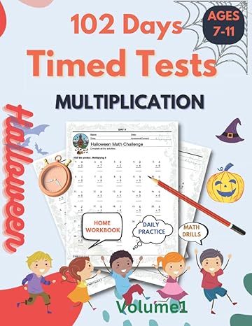 102 days timed tests multiplication math multiplication workbook 102 days of practice problems digits 0 16