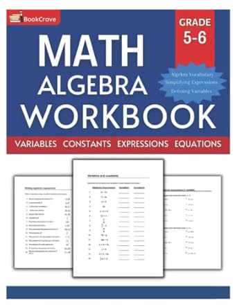 math algebra workbook 5th 6th grade over 700 easy algebra equation exercises practice workbook for 5th grade