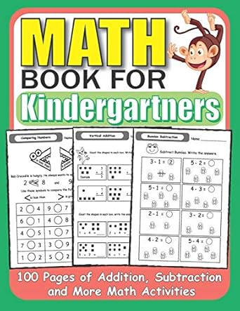 math books for kindergartners math activities for kindergarten addition and subtraction practice worksheets