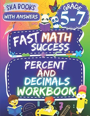 fast math success percent and decimals workbook grade 5 7 percent percent with decimals percent word problems