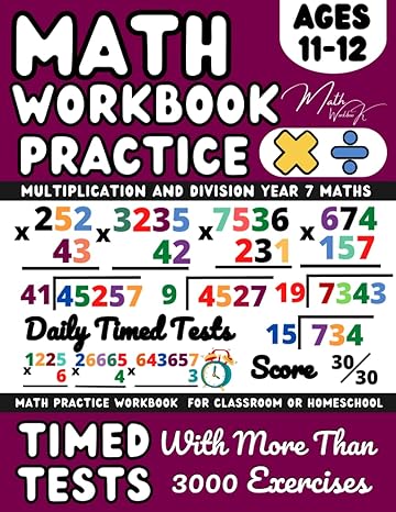 ks3 maths workbook year 7 multiplication and division maths book for 11 12 year olds multiply and divide with