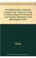 holt mathematics california cuaderno de trabajo de tarea y practica 1st edition rinehart and winston holt