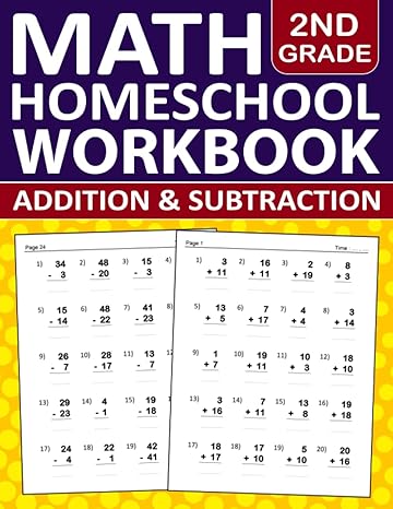 homeschool math workbook 2nd grade addition and subtraction exercises math workbook addition and subtraction