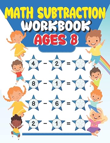 math subtraction workbook ages 8 a single digit subtraction activity workbook for preschoolers and kids 1st