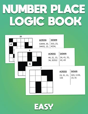 number place logic book easy the daily practice of numerical literacy 1st edition noble choice designs