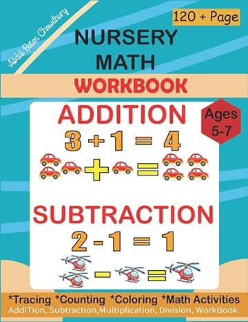 nursery math workbook an excellent math workbook for kindergarten and 1st grade age 5 7 number tracing