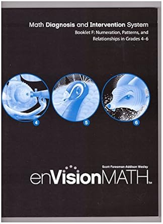 booklet f numeration patterns and relationships in grades 4 6 1st edition scott foresman 0328311219,