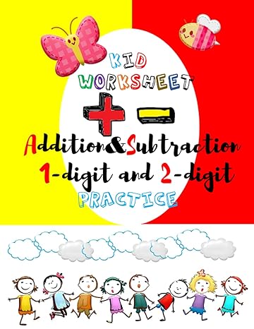 kid worksheet addition and subtraction 1 digit and 2 digit practice suitable for children 5 7 year or primary