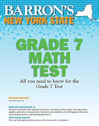 new york state grade 7 math test 2nd edition amy stahl m s ed 1438000464, 978-1438000466