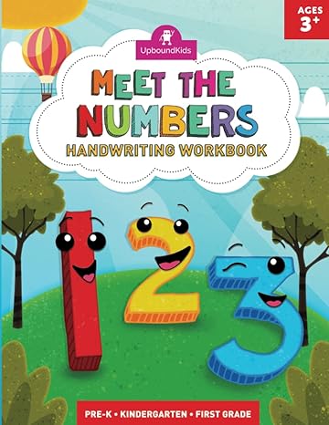 meet the numbers a numbers handwriting workbook practice writing counting and tracing the numbers 1 20 for