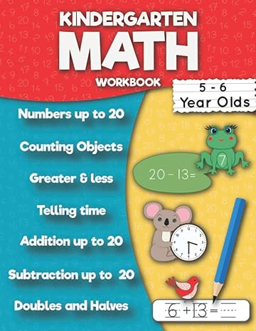 kindergarten math workbook addition up to 20 subtraction up to 20 numbers counting doubles and halves telling