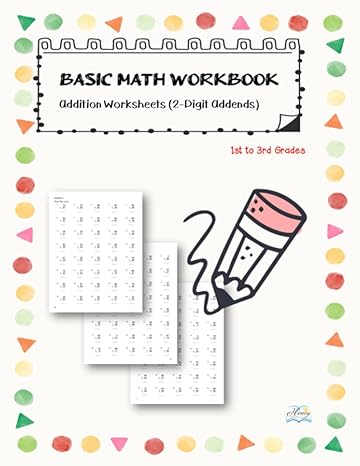 basic math workbook addition worksheet 1st to 3rd grades math practice for kid children home school learning