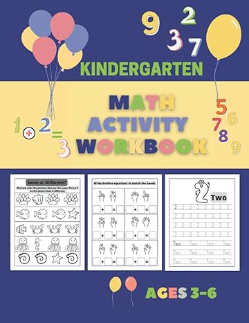 kindergarden math activity workbook for kindergarten and preschool math workbook learning the numbers