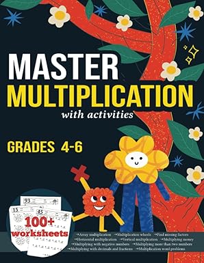 master multiplication with activities grade 4 6 100+ worksheets timed tests with answer key 2000+ questions