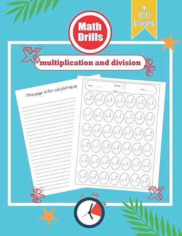 math drills timed tests multiplication and division workbooks summer math workbook 6 7 100 days of timed