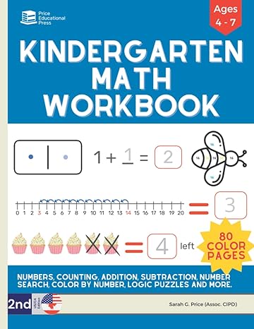 kindergarten math workbook kindergarten and 1st grade workbook age 4 7 homeschool addition subtraction color