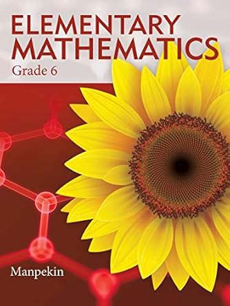 elementary mathematics grade 6 1st edition manpekin 1728346347, 978-1728346342