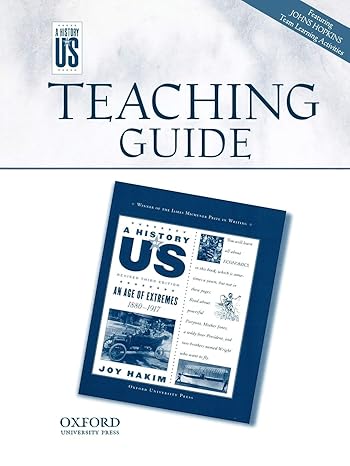 an age of extremes middle/high school teaching guide a history of us teacher's guide edition joy hakim