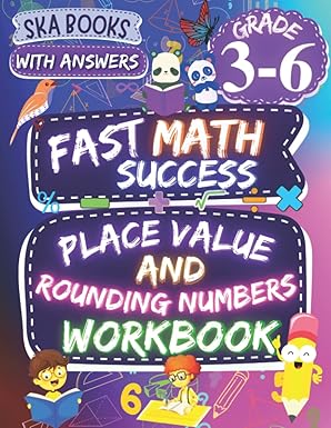 fast math success place value and rounding numbers workbook grade 3 6 ones tens and millions with answers 1st