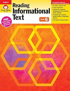 reading informational text grade 6 1st edition  1613689942