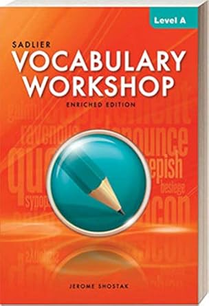 vocabulary workshop level a paperback a 2013 enriched edition  082158006x, 978-0821580066