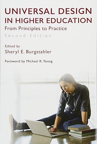 universal design in higher education  from principles to practice 2nd edition sheryl e. burgstahler ,michael