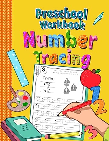 preschool workbook number tracing trace numbers practice book for preschoolers perfect math learning workbook