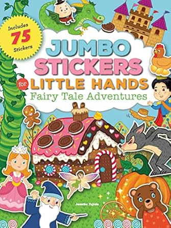 jumbo stickers for little hands fairy tale adventures includes 75 stickers  jomike tejido 1633225461,