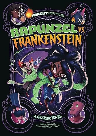 rapunzel vs frankenstein a graphic novel  martin powell, omar lozano 1496584449, 978-1496584441