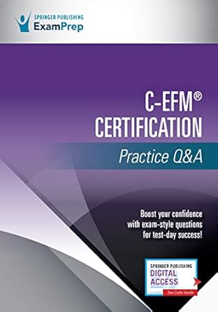 c efm certification practice qanda 1st edition springer publishing company 0826178871, 978-0826178879