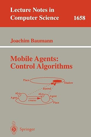 mobile agents control algorithms 2000 edition joachim baumann 3540411925, 978-3540411925