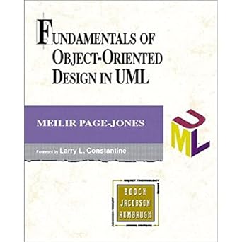 fundamentals of object oriented design in uml 1st edition meilir page-jones ,larry l. constantine 020169946x,