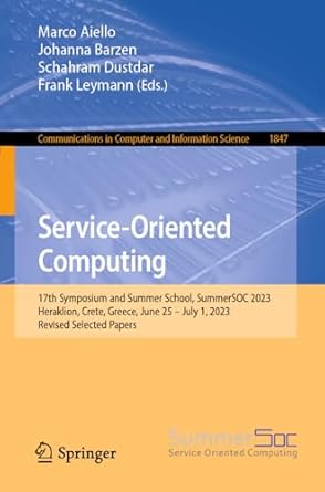 service oriented computing 17th symposium and summer school summersoc 2023 heraklion crete greece june 25