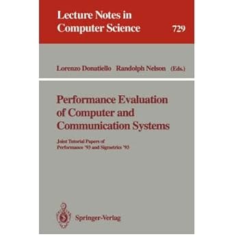 performance evaluation f computer and communication systems joint tutorial papers of performance 93 and