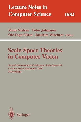 scale space theories in computer vision second international conference scale space 99 corfu greece september