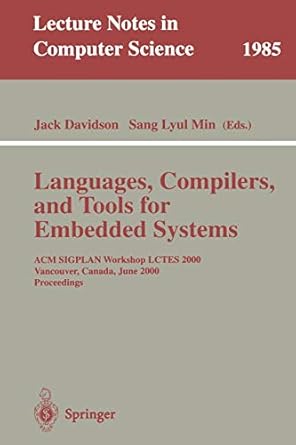 languages compilers and tools for embedded systems acm sigplan workshop lctes 2000 vancouver canada june 18