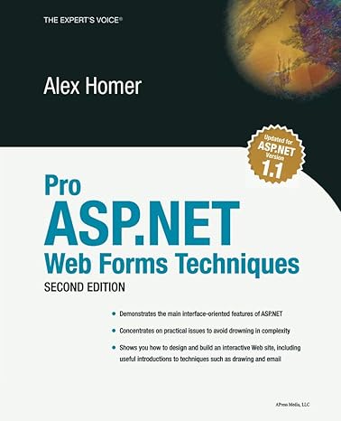 pro asp net web forms techniques 2nd edition alex homer, apress 1590593170, 978-1590593172