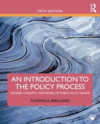 an introduction to the policy process theories concepts and models of public policy making 5th edition thomas