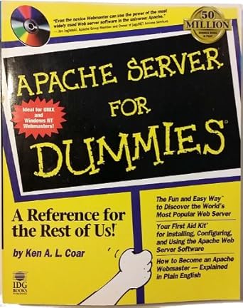 apache server for dummies 1st edition ken a. l. coar 0764502913, 978-0764502910