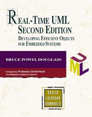 real time uml developing efficient objects for embedded systems 2nd edition bruce powel douglass 0201657848,