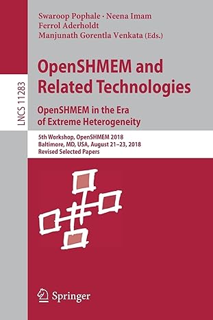 openshmem and related technologies openshmem in the era of extreme heterogeneity 5th workshop openshmem 2018