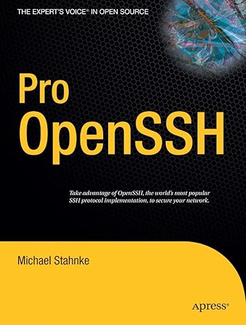 pro openssh 1st edition michael stahnke 1590594762, 978-1590594766