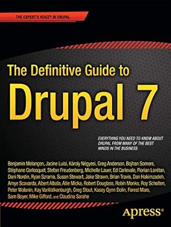 the definitive guide to drupal 7 1st edition benjamin melancon, jacine luisi, karoly negyesi, bojhan somers,