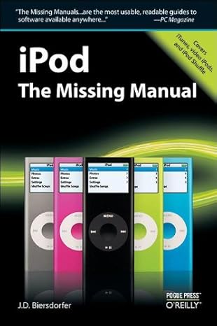 ipod the missing manual 5th edition j. d. biersdorfer 0596529783, 978-0596529789