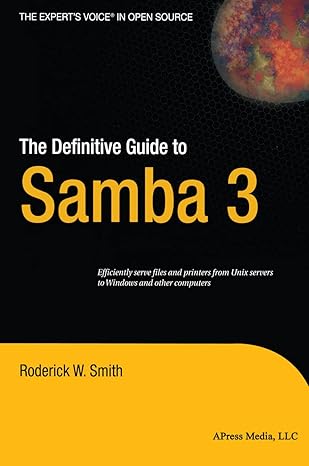 the definitive guide to samba 3 1st edition roderick smith 1590592778, 978-1590592779