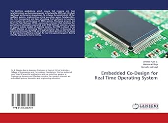 embedded co design for real time operating system 1st edition sheeba rani s., maheswari raja, gomathy