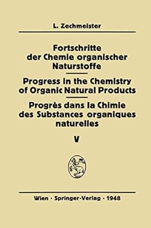 fortschritte der chemie organischer naturstoffe / progress in the chemistry of organic natural products /